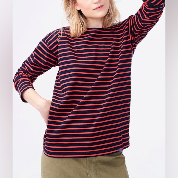 KULE - THE BOYFRIEND long striped shirt - Picture 4 of 5